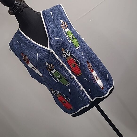 no brand Jackets & Blazers - Golfing sweater vests sz M beautiful embroidery